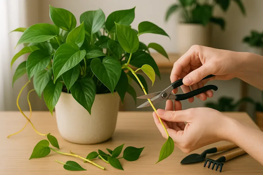 pothos pruning care