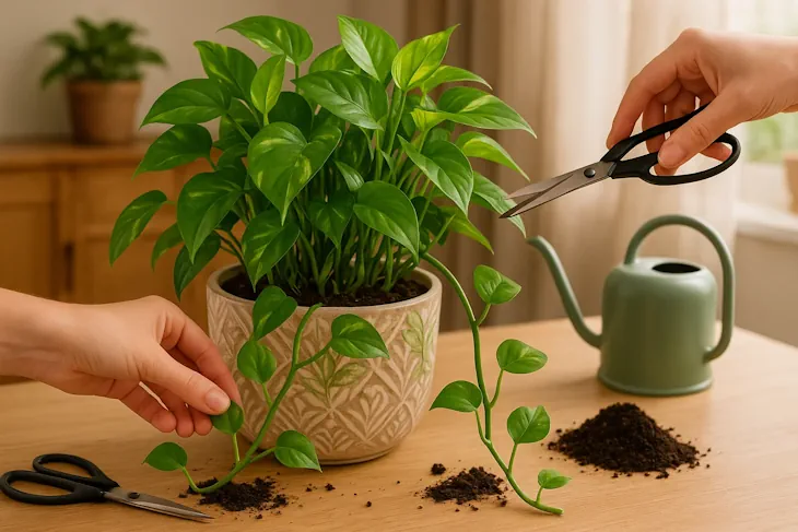fully pothos plant design